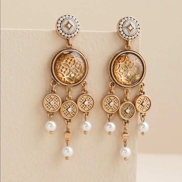 Chico's Jewelry Jjill Faux Goldtone Chandelier Earring 3 Poshmark